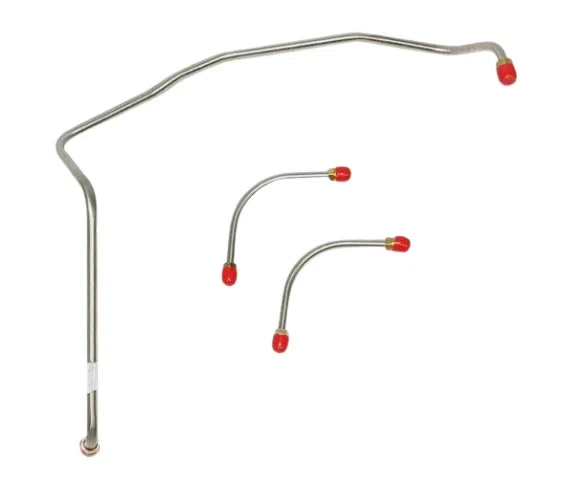 1969 Chevrolet Camaro Pump to Carburetor Fuel Line 3 Line Kit+Fuel BLK FPC6975OM